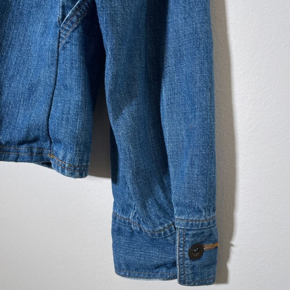 Vtg 1970's WRANGLER Blue Denim Quilt Jacket / Sz M / Button Up LUCCA MONNIE Boho - Picture 9 of 13